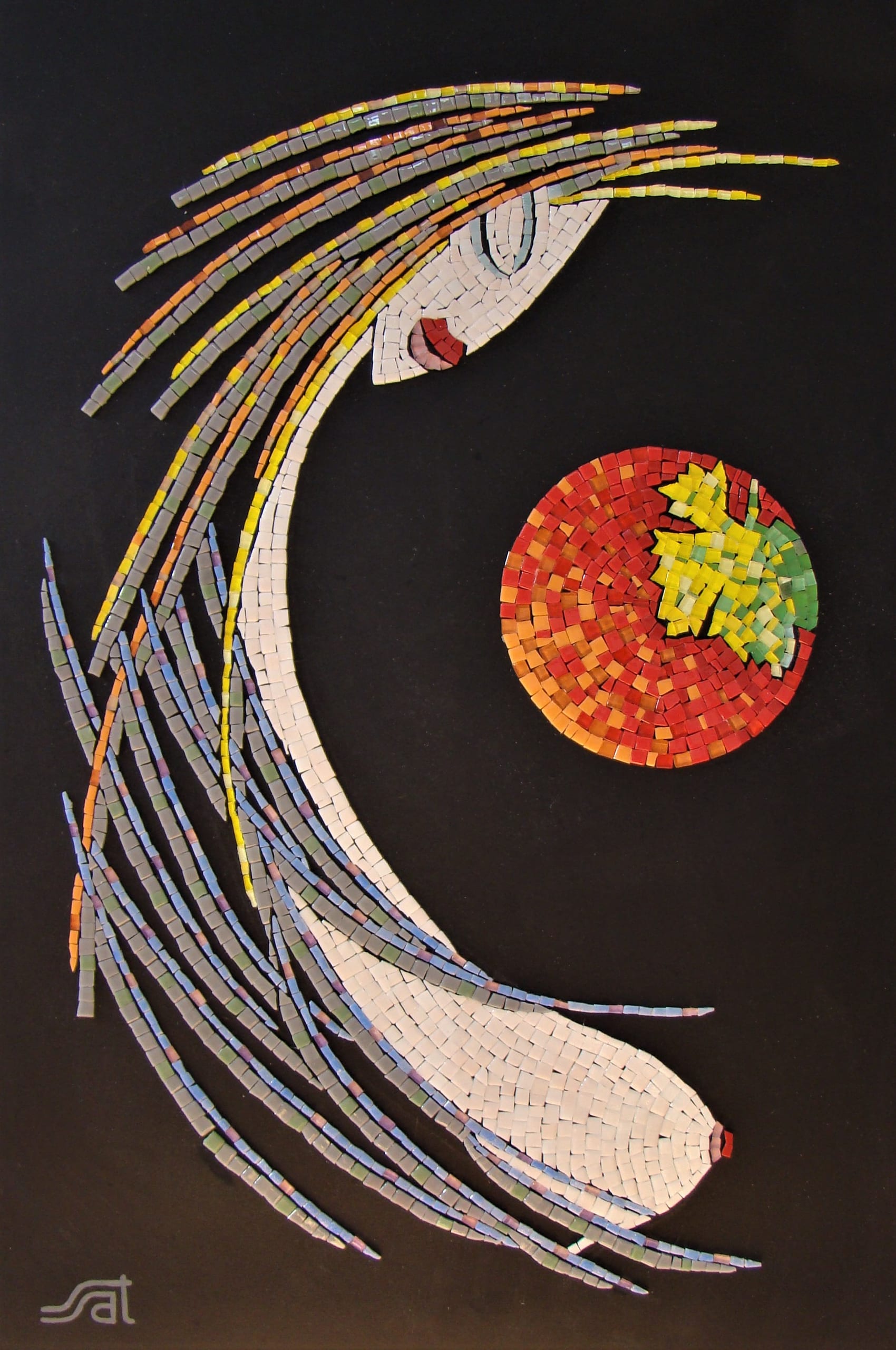 Viva la Fiesta, 2018, Porcelain, mosaic by Saimir Strati